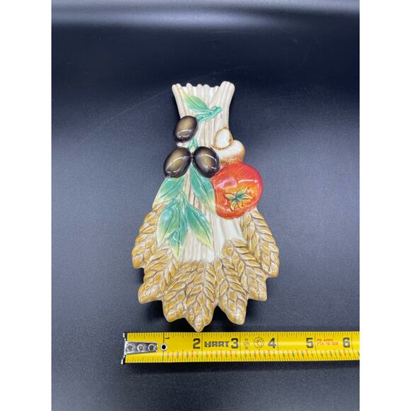 Fitz & Floyd Spoon Rest Papa Paisano Italian 9" Retired - Picture 6 of 6